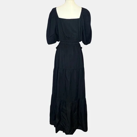 The Drop Women's XL Black Anaya Maxi Dress Tencel Lyocell Minimalist - Picture 5 of 8